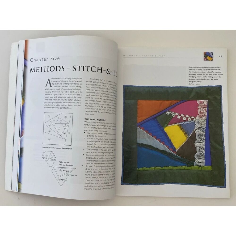 The Complete Crazy Patchwork by Anne Hulbert - Picture 5 of 16